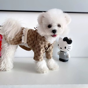 कारखाने प्रत्यक्ष इंग्लैंड डिजाइन फैशन शैली सस्पेंस्टर ड्रेस ऑल-सीज़न दैनिक टेडी पालतू कुत्ते के कपड़े पहनते हैं - Product Image 2