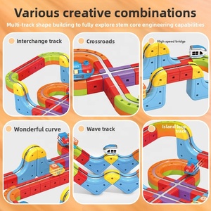 Bloques de Construcción Magnéticos OEM al por Mayor, Set de Vías de <span class=keywords><strong>Tren</strong></span>, <span class=keywords><strong>Tren</strong></span> Eléctrico Mágico 3D DIY, Juguete Educativo STEM - Product Image 4