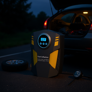 Compresor de Aire Portátil de 12V CC, Inflador Digital de Neumáticos de 150psi, Cilindro Único para Neumáticos de Automóvil - Product Image 2