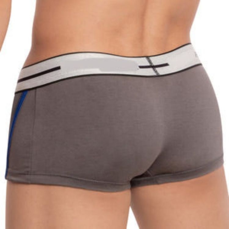 Boxer Uomo Vita Alta Elasticizzato – Mutande Hipster Retrò Con Foro – Biancheria Intima Traspirante Morbida Tinta Unita