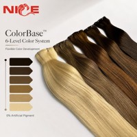 Extensions de cheveux fines et invisibles Nice Hair Genius Weft, double épaisseur, cheveux humains Remy, coupables, vente en gros, OEM, marque privée