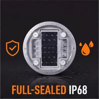 Marqueur de trottoir solaire LED réfléchissant IP68 à six LED haute luminosité pour la sécurité – Fournisseur d'usine