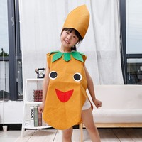 Disfraz de Frutas y Verduras para el Día del Niño, 1 de junio: Fresa, Piña y Pimiento, Disfraz para Padres e Hijos