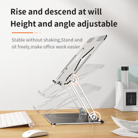 Support pour ordinateur portable réglable en hauteur et en angle, best-seller OEM, en acier carbone, argent, noir, gris, support pour ordinateur portable en métal pour bureau