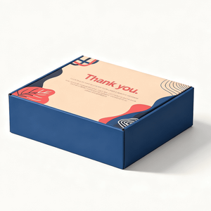 Cajas de Cartón Corrugado Personalizadas con Arte Abstracto Impreso <span class=keywords><strong>para</strong></span> Envíos de Productos Pequeños de Comercio Electrónico, Ropa y Cosméticos - Product Image 2