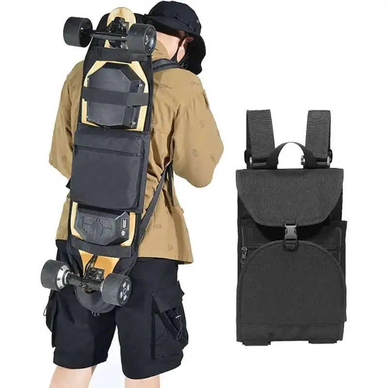 नि:शुल्क नमूना थोक एडजस्टेबल लॉन्गबोर्ड कैरीइंग बैग टोट वाटरप्रूफ फोल्डेबल स्केटबोर्ड बैग बैकपैक