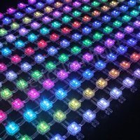 Écran LED à mailles flexibles SPI Écran maillé LED extérieur Vente en gros P40 P50 P100 Écran maillé LED Point lumineux
