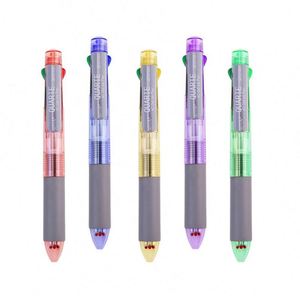 ปากกาลูกลื่นพลาสติก 4-in-1 หลายสี สำหรับโฆษณา พร้อมโลโก้สั่งทำ สำหรับสำนักงานและโปรโมชั่นธุรกิจ ขายส่ง - Product Image 4
