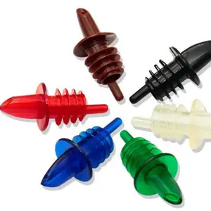 Plástico curto vinho Liquor Dispenser Pour Pourer Stopper