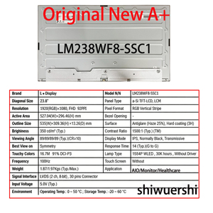 Écran LCD de remplacement A+ 23,8 pouces LM238WF8 SSA1 SSB1 SSC1 SSA3 <span class=keywords><strong>SSL1</strong></span> pour panneau d'affichage AIO Healthcare – Vente en gros, neuf et original - Product Image 4