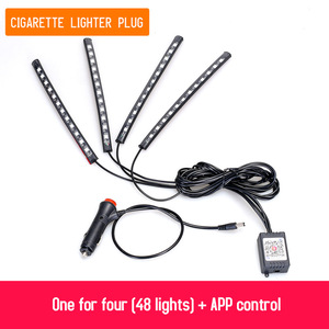 Brillant imperméable 5050 RVB led bande intérieur décoration atmosphère lampe de musique de voiture a mené la bande légère - Product Image 6