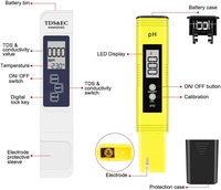 Compteur de pH et de TDS combiné numérique Testeur de pH et de TDS précis OEM et ODM pris en charge