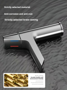 Hiện Đại Duy nhất-lỗ gắn boong núi phòng tắm bồn rửa vòi chải gốm van lõi đồng hồ đo chậu rửa <span class=keywords><strong>Mixer</strong></span> lỗ duy nhất vòi nước - Product Image 4