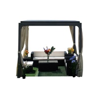 Pergola bioclimatique moderne extérieure personnalisée en aluminium à lames orientables 3x3 3x4 4x4 6x4 M
