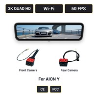 Caméra de tableau de bord pour rétroviseur AION Y H10 Pro avec streaming, 2K, 9,2 pouces, double objectif avant et arrière, WiFi, certifiée CE FCC, d'origine usine