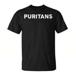 Puritans Simple Thanksgiving T-Shirt Noir Adulte Unisexe Coton Vêtement décontracté - Product Image 2