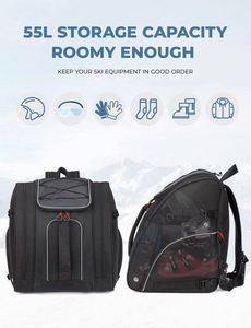 Sac à skis gratuit, imperméable et résistant à la neige, idéal pour le transport et le rangement des skis et des snowboards. - Product Image 6