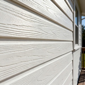 室外房屋装饰用白色外墙Wpc覆层实木仿真外墙覆层面板和立面系统 - Product Image 1