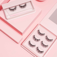 Faux cils naturels pré-cartographiés, 5 paires de 10 paires de cils qui ont l'air d'extension de cils Vente en gros