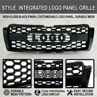 Grille avant en maille noire pour Prado FJ150 2009-2013, ensemble de calandre de pare-chocs avant DRL, accessoires de voiture