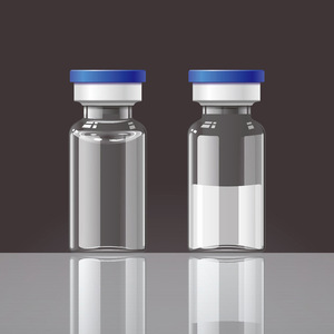 3ml 5ml 10ml Borosilicate Glass Vials with Rubber <b>Stopper</b> and Hot Stamping for Cosmetic Industrial Packaging - Product Image 1