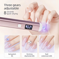 Lampe à ongles UV LED sans fil rechargeable, haute efficacité, format voyage, alimentée par batterie intégrée sur circuit imprimé, vente directe usine, pour usage domestique