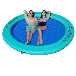 <span class=keywords><strong>Hamaca</strong></span> Flotante Inflable Portátil Personalizada de 9'*9'*6'', Plataforma Flotante para 5+ Personas, Hamacas Inflables para <span class=keywords><strong>Piscina</strong></span> y Lago - Product Image 6
