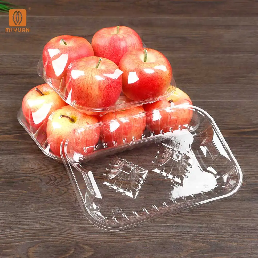 Tüm satış meyve kutusu temizle ambalaj kutusu meyve tepsisi elma armut portakal ambalaj kutusu kalınlaştırmak