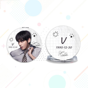 สินค้าเคป๊อปปี 2026 ของไอดอล V RM จีมิน เจโฮป จองกุก ชูก้า จิน กระจกแต่งหน้าพกพาแบบพับได้ - Product Image 3