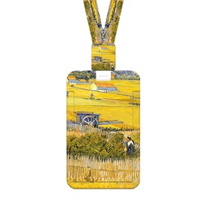 In-stock flower retractable buckle lanyard, night sky starry sky student card <b>holder</b>, work <b>ID</b> card protector, meal card, water - Product Image 5