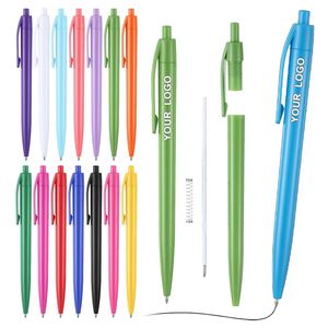 Stylos à bille personnalisés en gros d'usine avec logo, cadeaux promotionnels, stylos à bille en plastique publicitaires avec logo personnalisé - Product Image 1