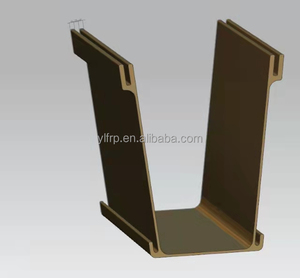 Yulong không bão hòa nhựa polyester pultruded FRP sợi thủy tinh Composite hồ sơ nhựa gfrp dầm - Product Image 5