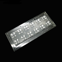 Lentille de remplacement pour projecteur de rue à <span class=keywords><strong>Led</strong></span> optique, Module 5050 à haute transmission, lentille de lampe de Projection à Angle de faisceau de 30 degrés 90