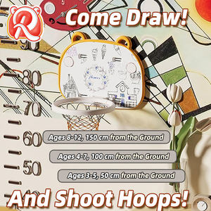 Ruixinqi Bear <span class=keywords><strong>Panier</strong></span> <span class=keywords><strong>de</strong></span> <span class=keywords><strong>basket</strong></span> mural d'intérieur pour enfants, jeu <span class=keywords><strong>de</strong></span> tir avec tableau <span class=keywords><strong>de</strong></span> <span class=keywords><strong>dessin</strong></span>, 43x6x33cm, durable - Product Image 3