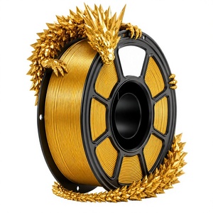 Filazoo Stock Local Filament PLA Soie pour Impression 3D Or Brillant Argenté Diamètre 1,75 mm 1 kg 200°C avec ROHS FDA Guangdong - Product Image 2