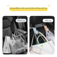 Crochet de dossier de siège de voiture universel avant/arrière, installation sans outil, en plastique flexible, organisateur de sac multifonctionnel pour siège auto