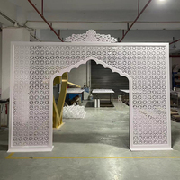 Prix d'usine Toile de fond de scène en acrylique pour décoration de mariage, style indien et arabe, couleur transparente, 240 cm H, taille personnalisable, NOUVELLE décoration