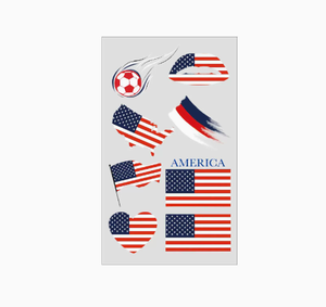 Autocollants de tatouage du drapeau du Portugal en gros, divers matchs de football, équipe de cheerleading, assistance, autocollants de tatouage temporaires pour le visage - Product Image 3