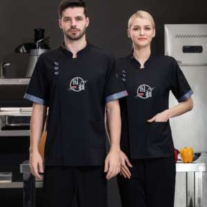 Diseñador de moda Chef abrigo uniforme logotipo personalizado cocinero uniforme Chef chaqueta uniforme para Chef - Product Image 5