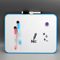 Tableau blanc miniature A4/A5 personnalisé, double face, effaçable à sec, magnétique, pour enfants, mini tableau d'écriture en plastique pour le bureau