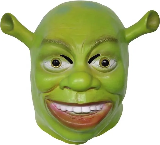 Costume Party Props Halloween Full Head Funny Shrek Latex Mask