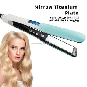 Meilleure vente 3D plaque flottante Planchas De Cabello 450 F titane fer plat Portable MCH chauffage rapide lisseur - Product Image 4
