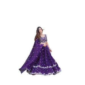 กระโปรงสตรีออกแบบกระโปรงไวน์ lehenga choli - Product Image 1