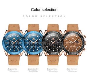 Reloj de Hombre Cronógrafo Multifuncional de Cuarzo Resistente al Agua, Modelo Nuevo y Popular Transfronterizo 2025 - Product Image 2