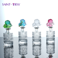 RTS Promotion Exceptionnelle Coffret Cadeau Gravé Plaqué Or Aromatique 150ml Eau de Toilette Parfum Bouteille en Verre Cristal