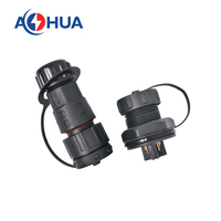 Soudure/Vis Cosse 3PIN AC Power Plug M20 Assemblage Panneau Type 15A Mâle Femelle Adaptateur Étanche IP68 Éclairage Câble Connecteur