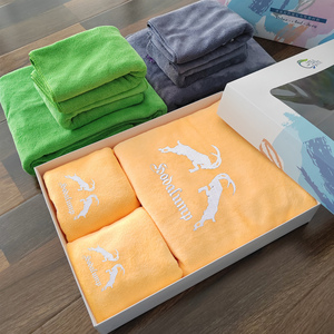 Microfibre Ménage <span class=keywords><strong>Couple</strong></span> Bain Du Visage 3 En 1 Serviettes Ensemble <span class=keywords><strong>Spa</strong></span> Yoga Gym Serviette Ensemble Logo Designer Salon Serviette De Bain Ensemble - Product Image 3