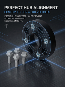 Entretoise <span class=keywords><strong>de</strong></span> roue en alliage d'aluminium ZONTWIN 6061-T6 PCD 4x100 CB 60.1 pour Renault Benz <span class=keywords><strong>Smart</strong></span> M12x1.5 - Product Image 4