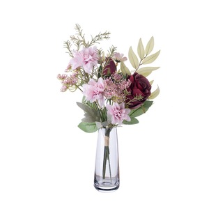 CallaFloral ช่อดอกไม้ประดิษฐ์ กุหลาบ ดาเลีย ผ้าพลาสติกถักทอ ตกแต่งผนังบ้าน ของตกแต่งบ้าน CF01262 - Product Image 5