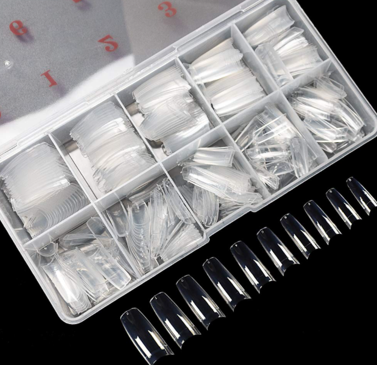 Оптовая продажа 500 шт. акриловый гель Советы ногти искусственные маникюр и изображением героев мультфильмов ложный французский гель для наращивания ногтей советы